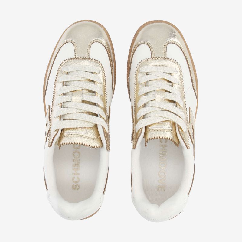 SHEFFIELD JOGGER W - NAPPA/METALLIC -  BLANC CASSE/DORE